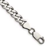 Image of Sterling Silver Antiqued 7mm Curb Chain QCB180A-8