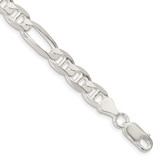 Image of Sterling Silver 7.5mm Figaro Anchor Chain QAF200-9
