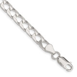 Image of Sterling Silver 6.25mm Flat Open Curb Chain QFOC220-9