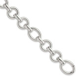 Image of Sterling Silver Polished Fancy Link Bracelet QG5826-8