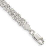 Image of Sterling Silver 4.75mm Rounded Byzantine Chain QFC221-7
