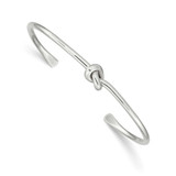 Image of Sterling Silver Polished Knot Bangle Bracelet