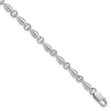 Image of Sterling Silver Polished Swivel Link Bracelet
