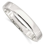 Image of Sterling Silver 9.75mm Hinged Bangle Bracelet