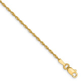 Image of 10k Yellow Gold 1.5mm Diamond-Cut Lightweight Rope Chain 8064-7