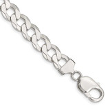 Image of Sterling Silver 9.75mm Flat Curb Chain QLB250-8