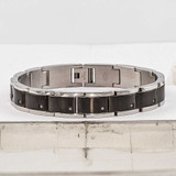 Image of Stainless Steel Black IP .15 TCW 9in Diamond Brace