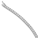 Image of Sterling Shimmer Sterling Silver Rhodium-plated 7 inch 42 Stone CZ Bracelet QG3490-7