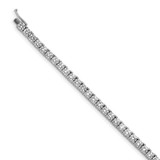Image of Sterling Shimmer Sterling Silver Rhodium-plated 7 inch 42 Stone CZ Bracelet QG3497-7