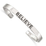 Image of Sterling Silver Believe Antiqued Cuff Bracelet