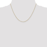 Image of 10k Yellow Gold .9mm Diamond-cut Cable Chain 10PE326-18