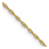 Image of 10k Yellow Gold .95mm Carded Cable Rope Chain 10K8RY-18