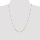 Image of 10k Yellow Gold .8mm Diamond-cut Cable with Lobster Clasp Chain 10PE202-24