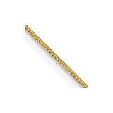 Image of 14K Yellow Gold 14 inch .5mm Box with Spring Ring Clasp Chain