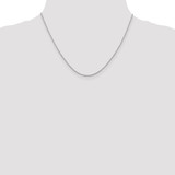 Image of 14K White Gold 18 inch 1.1mm Ropa with Spring Ring Clasp Chain