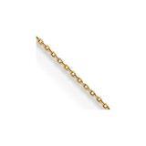 Image of 14K Yellow Gold 14 inch .75mm Cable with Spring Ring Clasp Pendant Chain