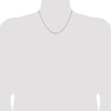 Image of 14K Yellow Gold 18 inch .8mm Light Baby Rope with Spring Ring Clasp Chain
