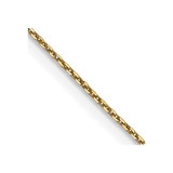 Image of 14K Yellow Gold 16 inch .65mm Diamond-cut Round Open Link Cable with Lobster Clasp Chain