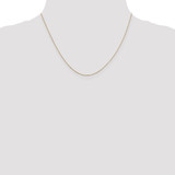 Image of 14K Yellow Gold 18 inch .6mm Diamond-cut Round Open Link Cable with Spring Ring Clasp Chain