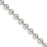 Image of Sterling Silver 4mm Beaded Chain QK29-20