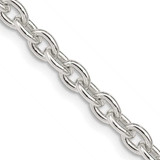 Image of Sterling Silver 4.5mm Cable Chain QCL120-24