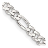 Image of Sterling Silver 4.5mm Figaro Chain QFG120-28