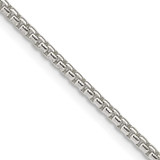 Image of Sterling Silver 2mm Round Box Chain QHX040-30