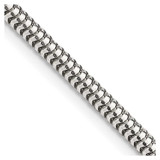Image of Sterling Silver 3mm Round Snake Chain QSNL080-24
