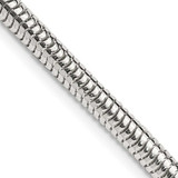 Image of Sterling Silver 4mm Round Snake Chain QSNL100-18