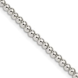 Image of Sterling Silver 3mm Beads on Box Chain QK32-20