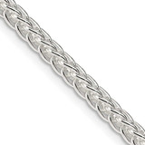 Image of Sterling Silver 3mm Square Spiga Chain QFC32-24