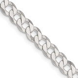 Image of Sterling Silver 5.75mm Flat Curb Chain QLB150-22