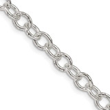 Image of Sterling Silver 5.75mm Oval Cable Chain QFC96-20