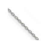 Image of Sterling Silver .5mm Flat Link Cable Chain QPE75-24