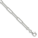 Image of Sterling Silver Polished 4.5mm Elongated Cable Chain QPCL120-18