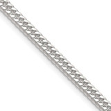Image of Sterling Silver Polished 3.9mm Double Diamond-cut Curb Chain QDD080-16