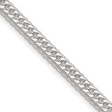 Image of Sterling Silver Polished 4.8mm Double Diamond-cut Curb Chain QDD100-16