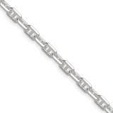 Image of Sterling Silver Polished and Diamond-cut 4.75mm Marine Link Chain QMA120-22
