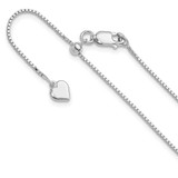 Image of Sterling Silver Adjustable .95mm Box Chain FC10-36