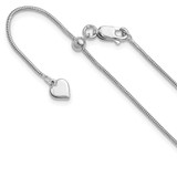 Image of Sterling Silver Adjustable 1.1mm Snake Chain FC12-22