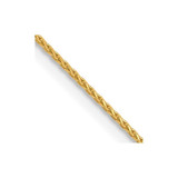 Image of 10k Yellow Gold .65mm Diamond-cut Wheat Chain 8210-18