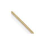 Image of 10k Yellow Gold .5mm Baby Box Chain W/Spring Ring Clasp 5108-20