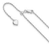 Image of Sterling Silver Adjustable 1.2mm Diamond-cut Rope Chain FC17-30
