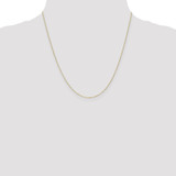 Image of 10k Yellow Gold .8mm Diamond-cut Cable with Spring Ring Clasp Chain 10PE41-20