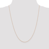 Image of 14K Rose Gold 24 inch .5mm Baby Rope with Spring Ring Clasp Chain