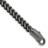 Image of Chisel Stainless Steel Antiqued and Brushed Heavy Wheat 9 inch Bracelet