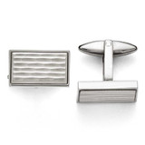 Image of Stainless Steel Polished and Matte Cufflinks