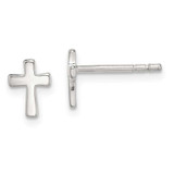 Image of 8mm Sterling Silver Cross Earrings QE1632