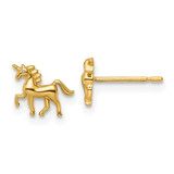 Image of 6.5mm 14K Yellow Gold Madi K Unicorn Post Earrings GK1152