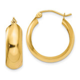 Image of 14mm 10k Yellow Gold Hoop Earrings 10S1167